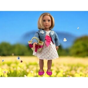 Our Generation OG Deluxe Heartprint Dress Outfit 18" Dolls With Purse